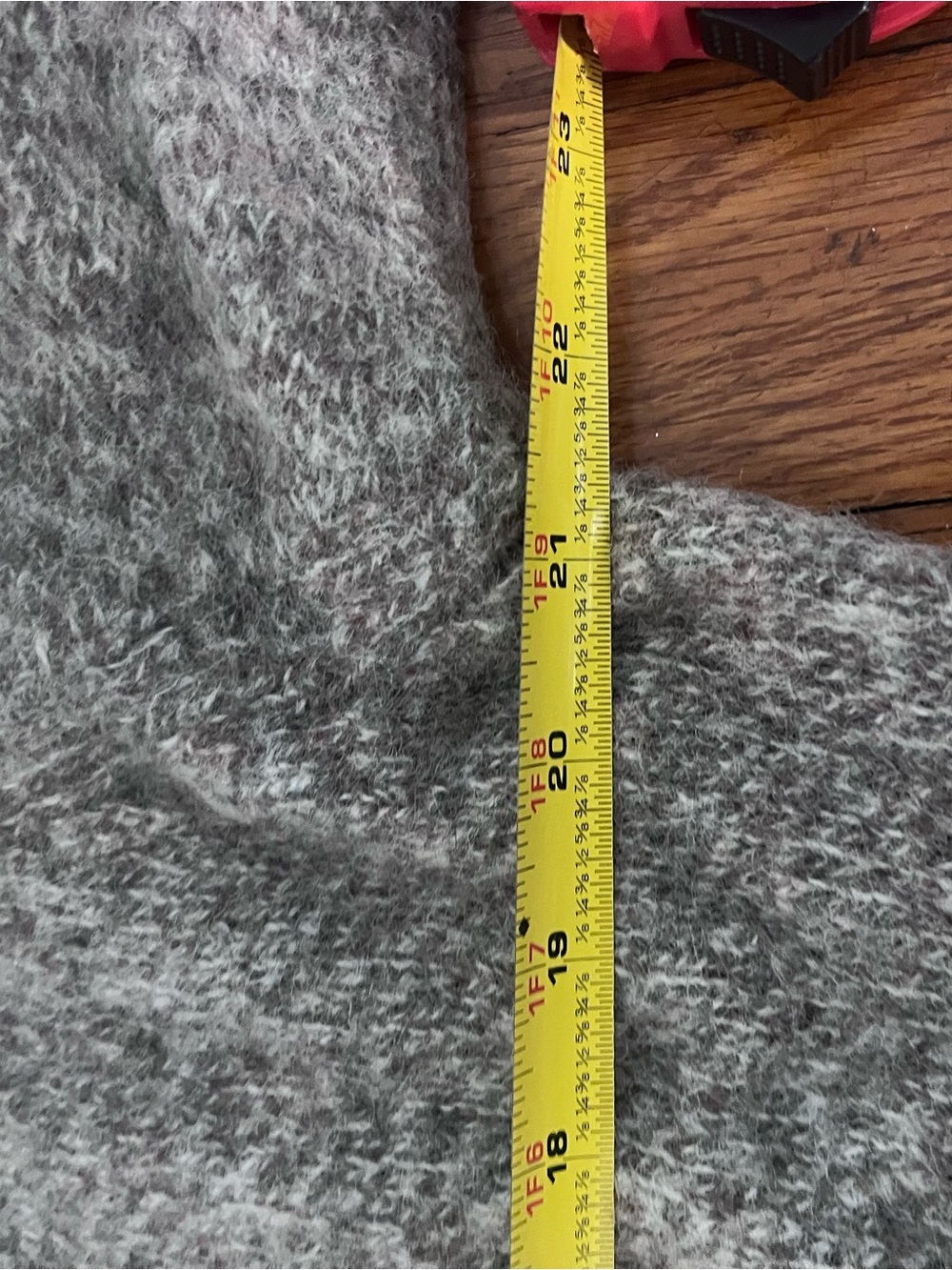Women's Gray/Taupe Crewneck Shetland Wool Sweater - Picture 7 of 7